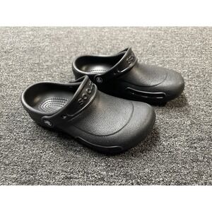 Crocs Adult Bistro Clogs Slip Resistant Work Shoes Black Womens Sz 6 /Mens Sz 4